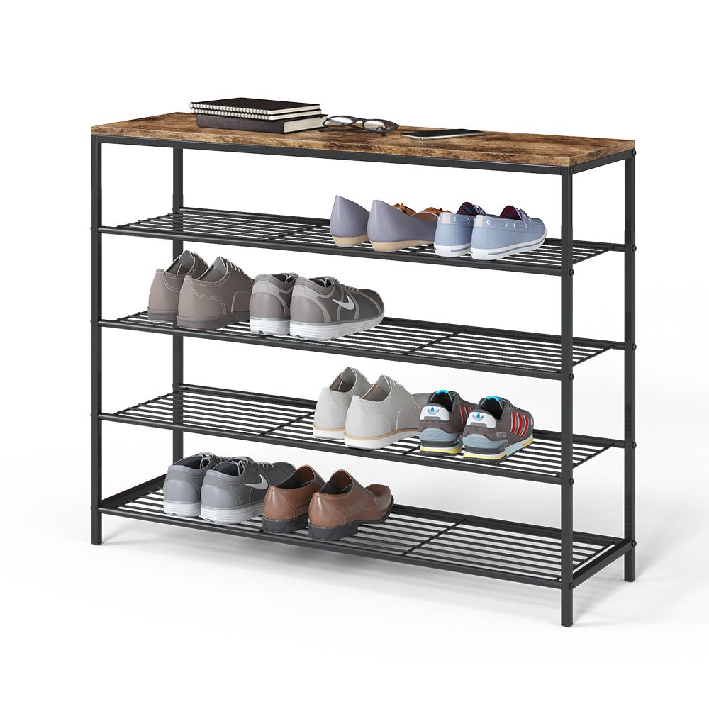 Skoreol i vintage design med 4 hylder - skoreol -
