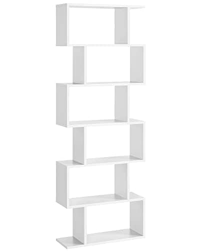 Reol i elegant hvidt design - 6 niveauer - Reol -