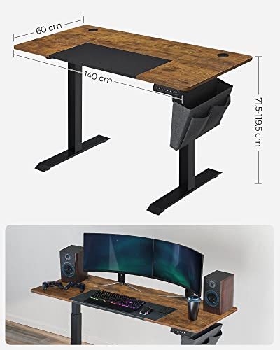 Skrivebord m. hæve/sænke funktion i vintage design - Skrivebord -