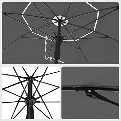 Strandparasol i sort - 160cm - Parasol -