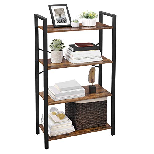 Bogreol m. 4 hylder i industrielt design - Reol -