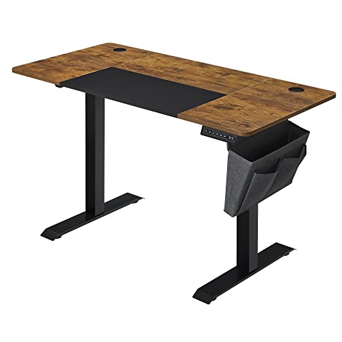 Skrivebord m. hæve/sænke funktion i vintage design - Skrivebord -