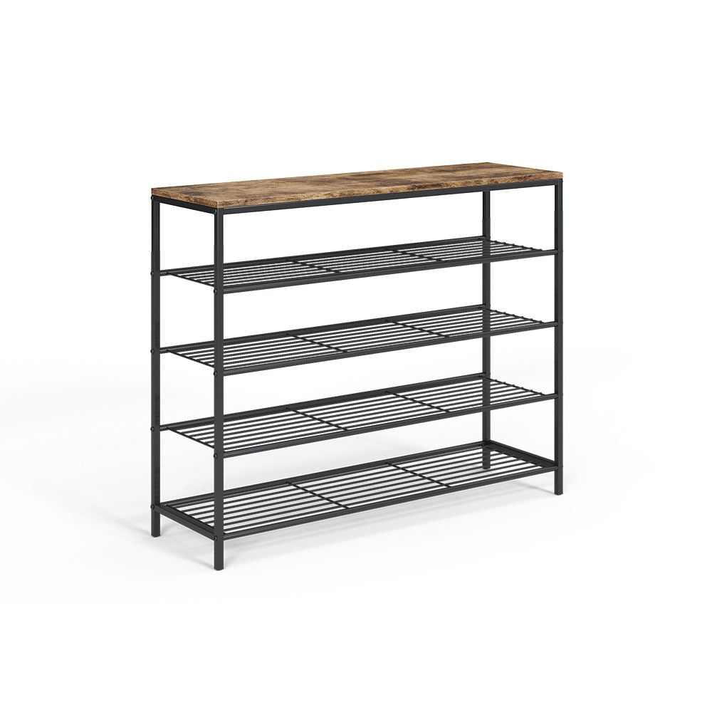 Skoreol i vintage design med 4 hylder - skoreol -