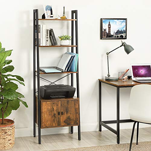 Bogreol m. skab i industrielt design - Reol -