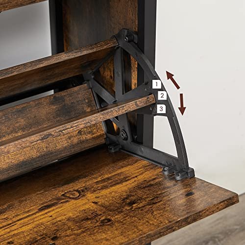 Skoskab med fire låger til opbevaring i vintage design - skoreol -