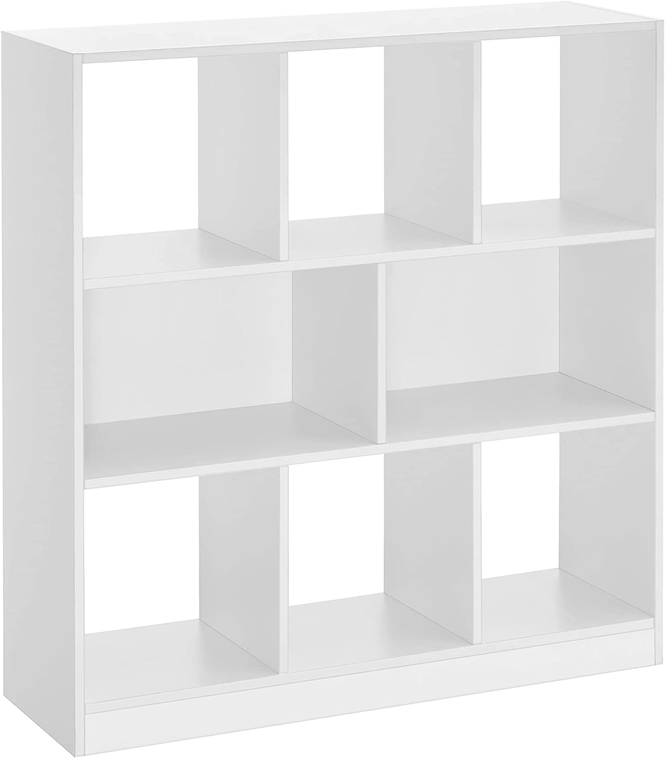 Reol i moderne stil - 97 x 100 x 30 cm - Hvid - Reol -