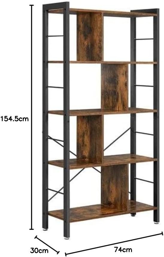 Bogreol i industrielt minimalistisk design - Reol -