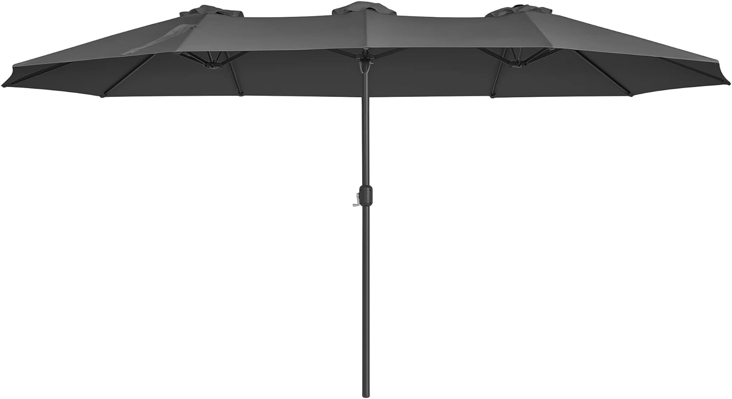 Luksus dobbelt parasol - Ekstra stor i sort - 460 x 270 cm - Parasol -