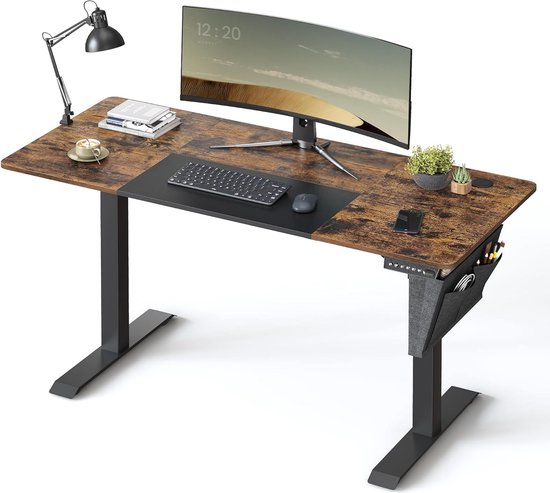Skrivebord m. hæve/sænke funktion i vintage design - Skrivebord -