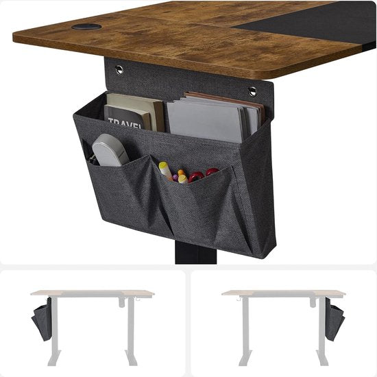 Skrivebord m. hæve/sænke funktion i vintage design - Skrivebord -