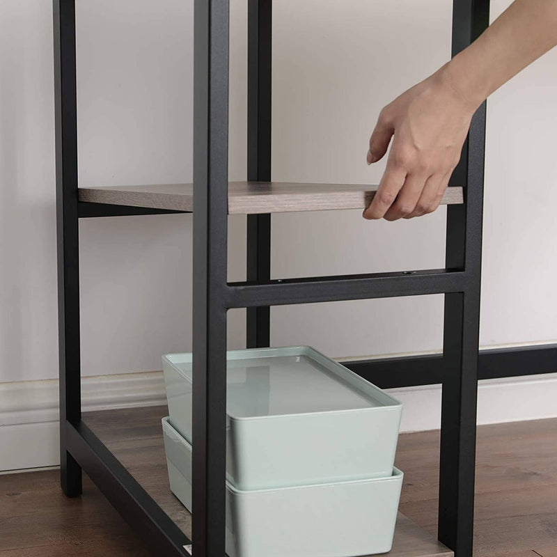Hjørneskrivebord i moderne design m. hylder - Skrivebord -