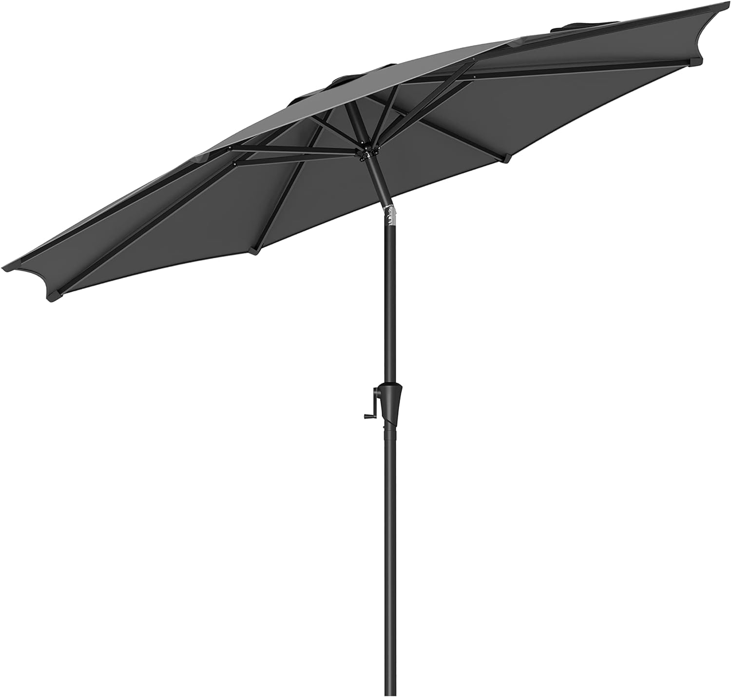 Stor luksus parasol i sort - 3 meter - Parasol -