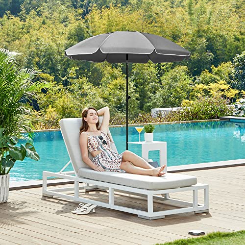 Strandparasol i sort - 160cm - Parasol -