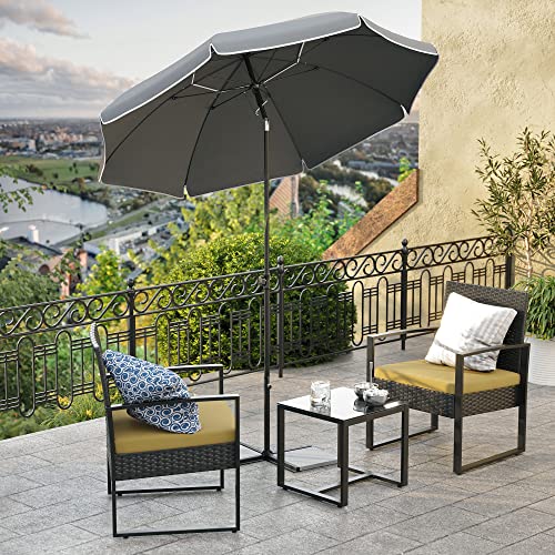 Strandparasol i sort - 160cm - Parasol -