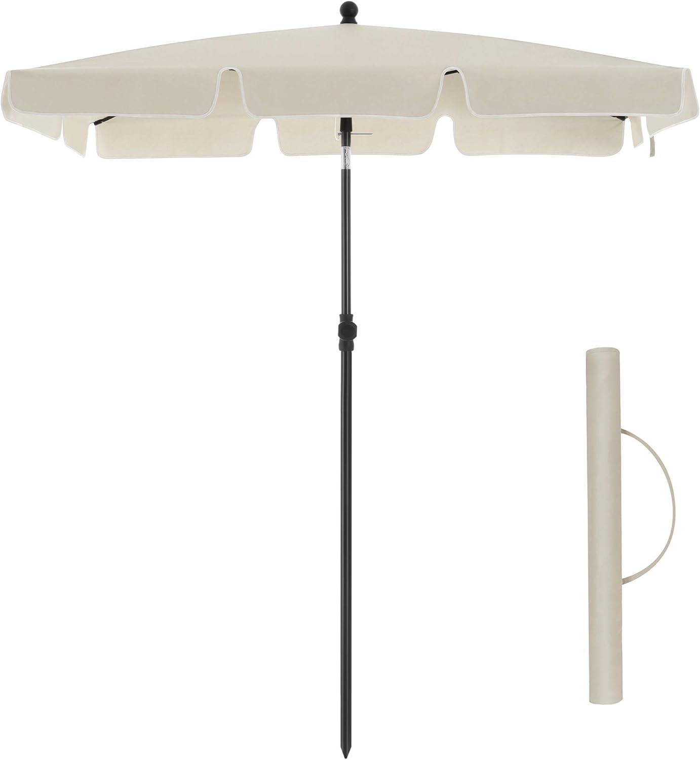 Altan parasol i hvid - 200x125cm - Parasol -