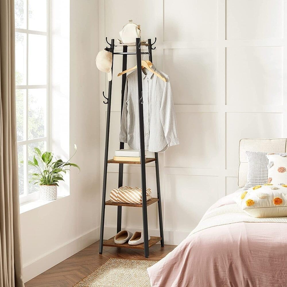 Stumtjener med 3 hylder i rustikt design - Stumtjener -
