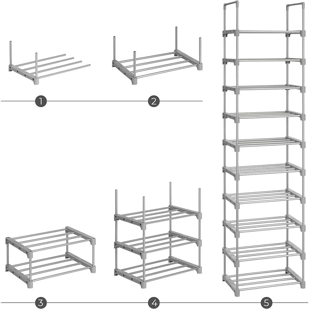 Skoreol i fleksibelt design - Grå - skoreol -