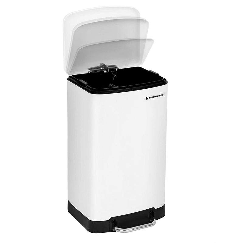Pedalspand med soft close låg - 30 liter - Skraldespand -