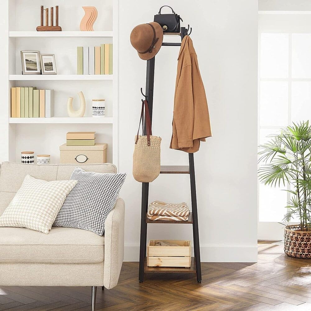Stumtjener med 3 hylder i rustikt design - Stumtjener -