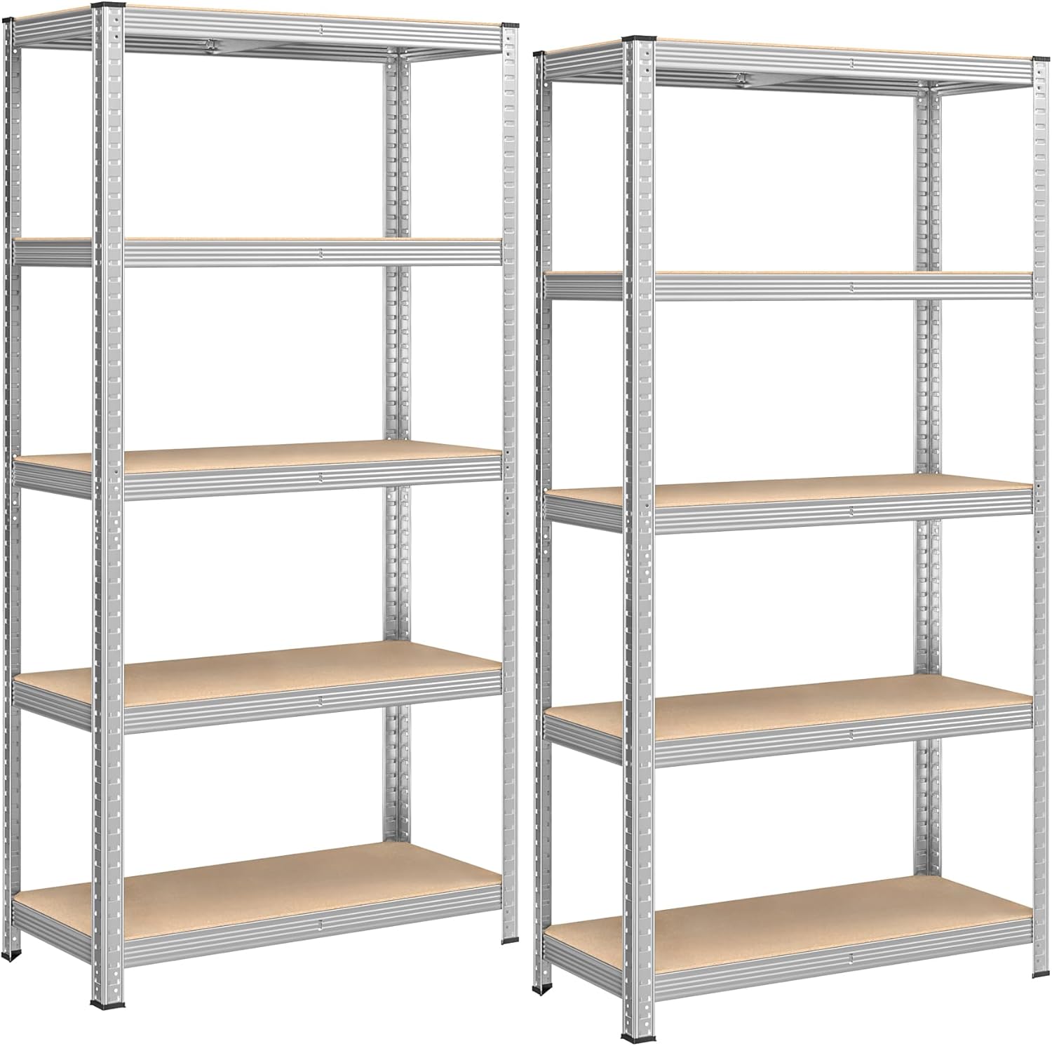 Industri reol i stål - 180x90x40 - Sæt af 2 stk. - Reol -