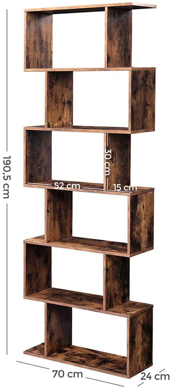 Reol i vintage design - 6 niveauer - Reol -