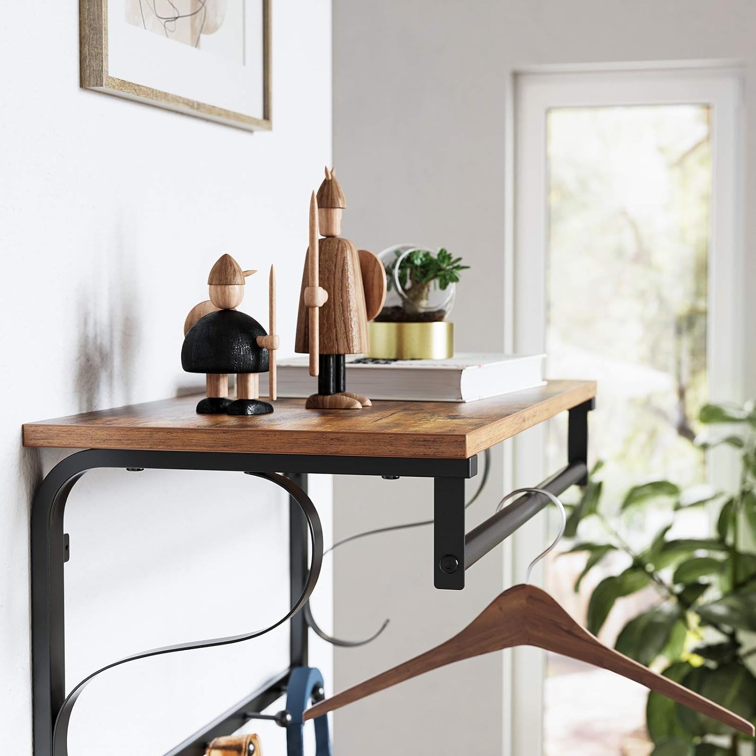 Garderope- og entrehylde - Rustikt design - Hylde -