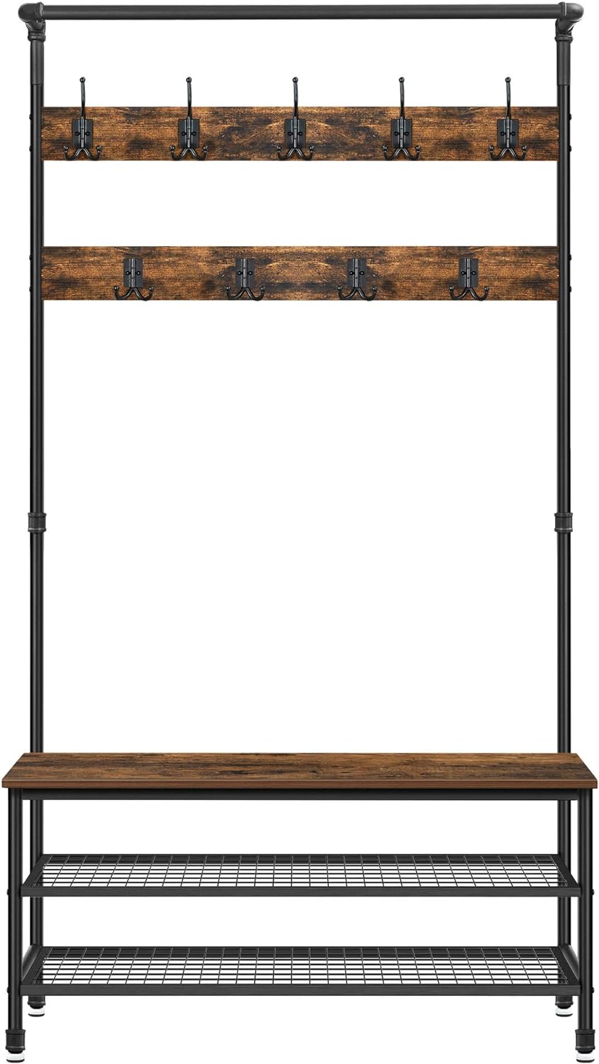 Skoreol og Garderobestativ 100 x 42 x 182 cm - skoreol -