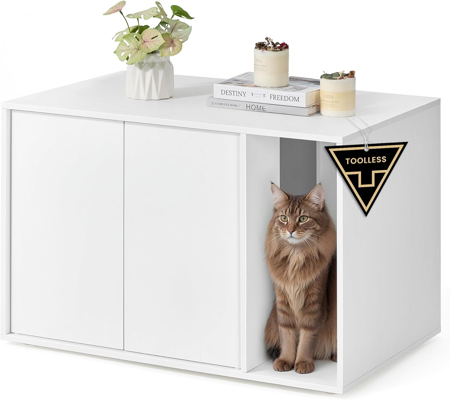 Kattebakke skjuler - Hvid