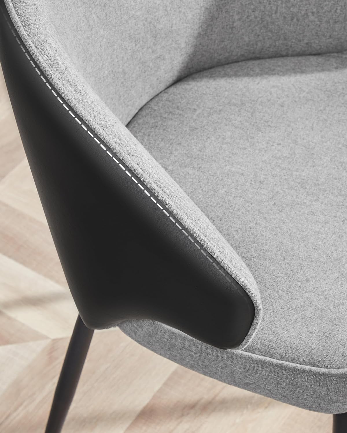 Moderne spisebordsstol i minimalistisk design - lysegrå - Spisebordsstole -