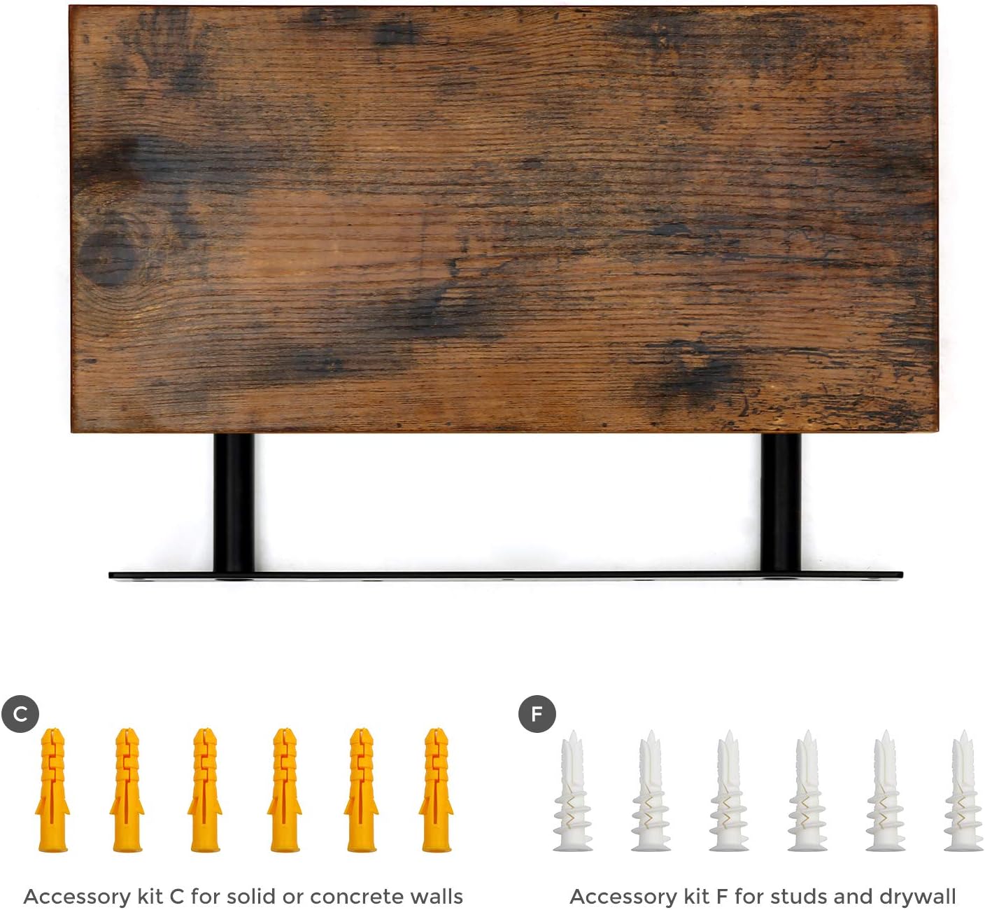 Svævehylde til væg 60 x 20 x 3,8 cm - Hylde -