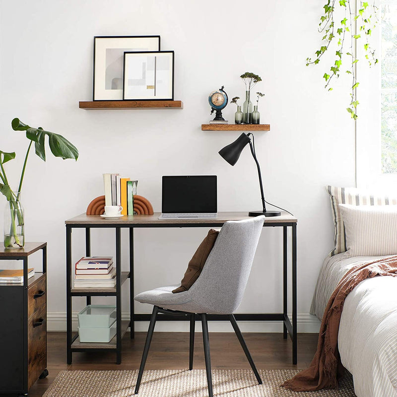 Skrivebord i enkelt moderne design m. hylder - Skrivebord -