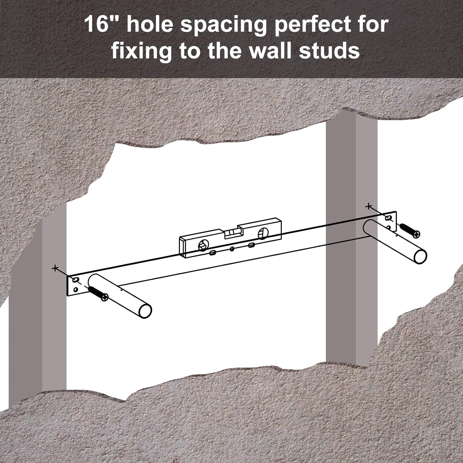 Svævehylde til væg 60 x 20 x 3,8 cm - Hylde -