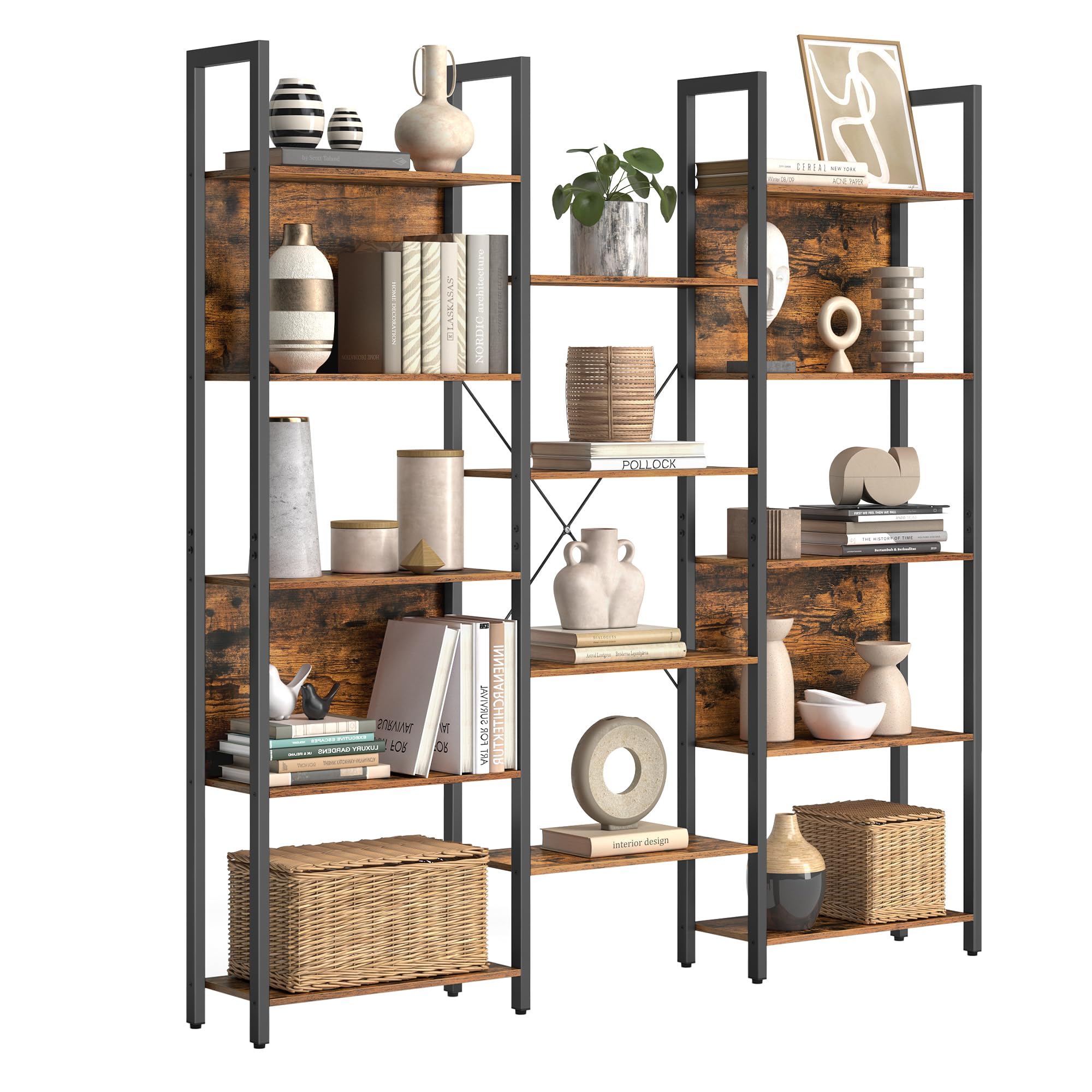 Stilfuld bogreol i industriel design - Reol -