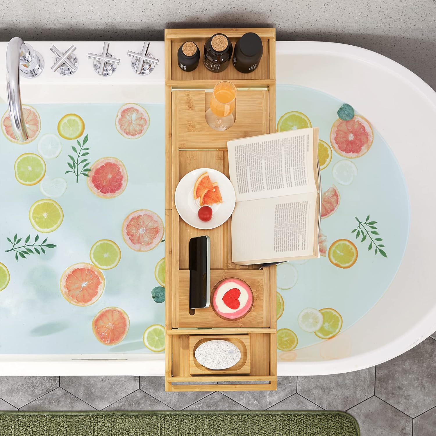 Bord til badekar - Bambus - Tilbehør til badeværelset -