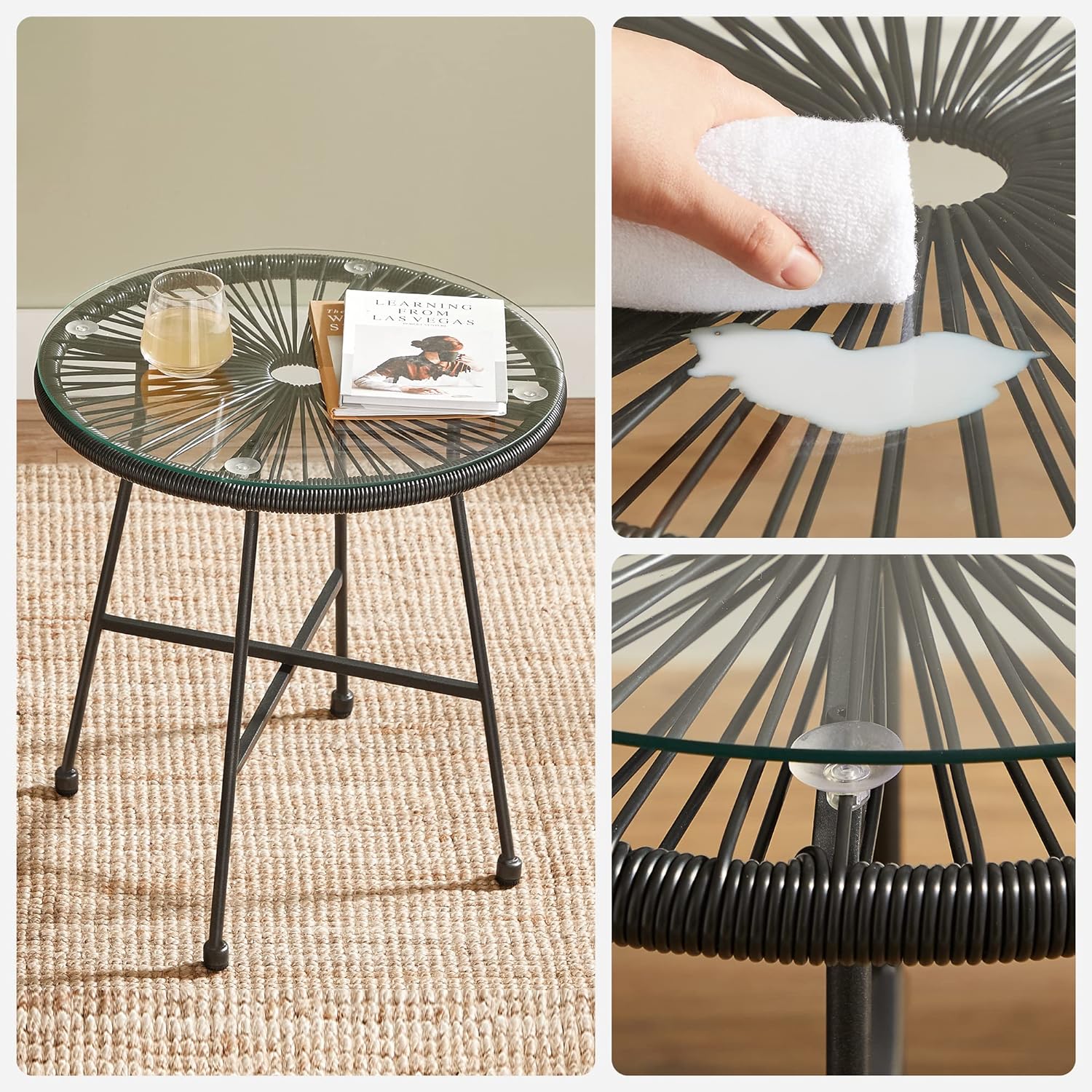 Elegant havemøbelsæt med bord i art deco stil - Havemøbler -