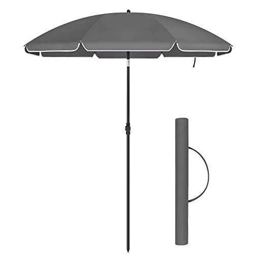 Strandparasol i sort - 160cm - Parasol -
