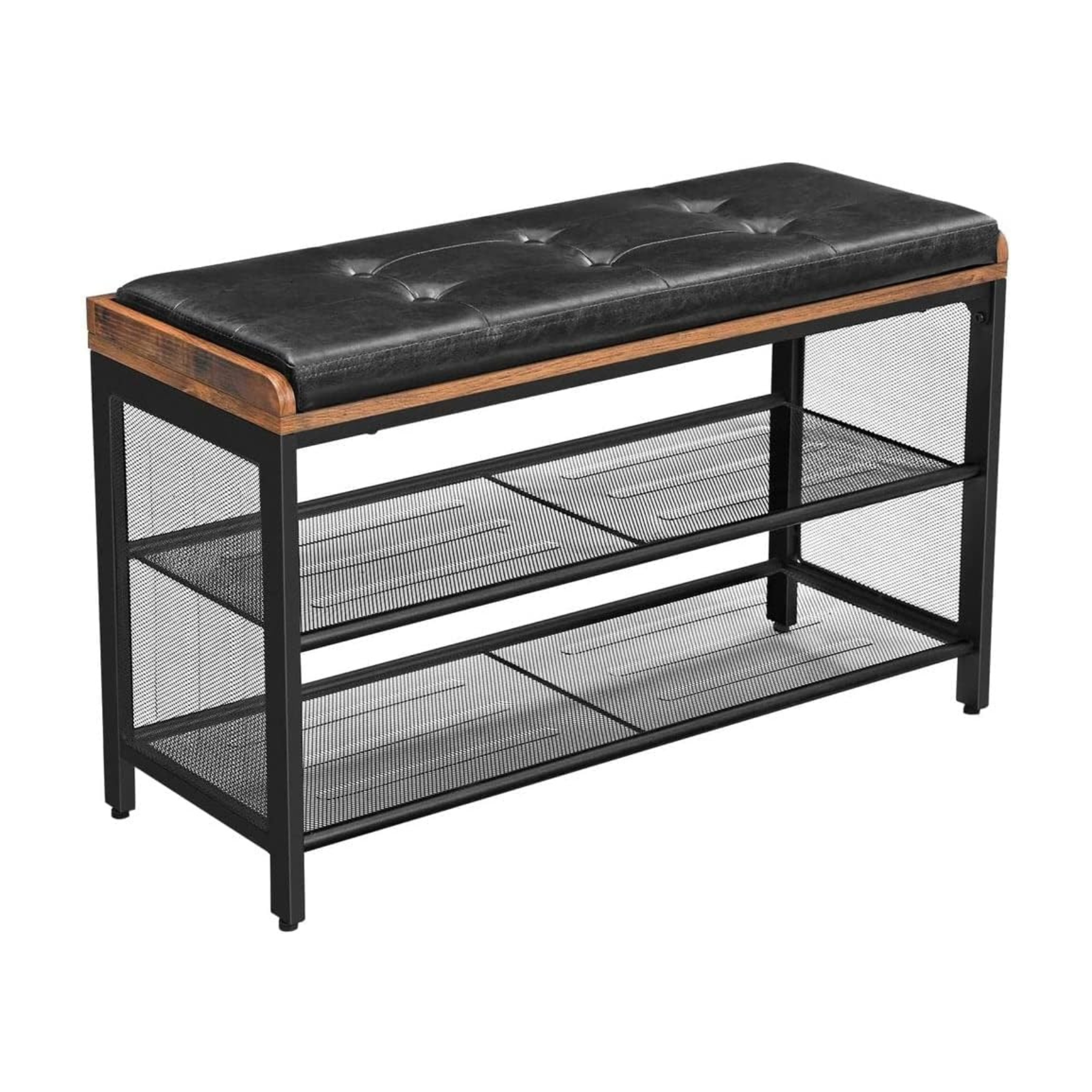 Skobænk med skoreol - 80 x 30 x 48 cm - skoreol -
