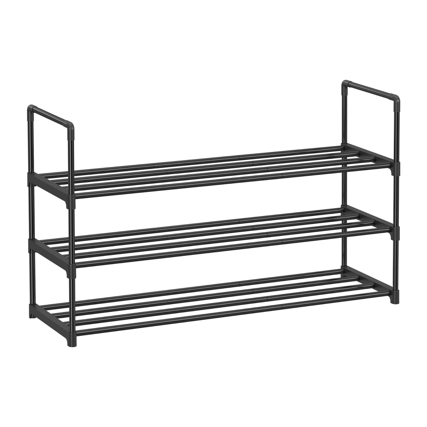 Skoreol i plast - 92 x 30,5 x 55 cm - Sort - skoreol -