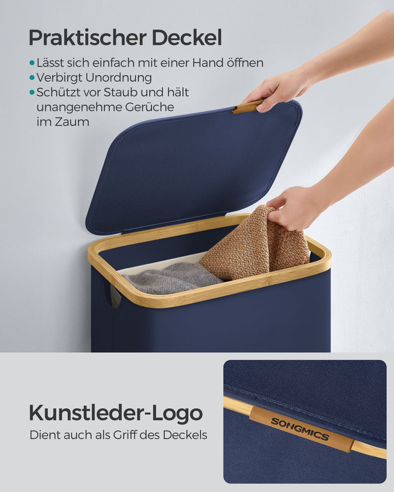 Vasketøjskurv 90L med aftagelig foring - Laundry baskets -