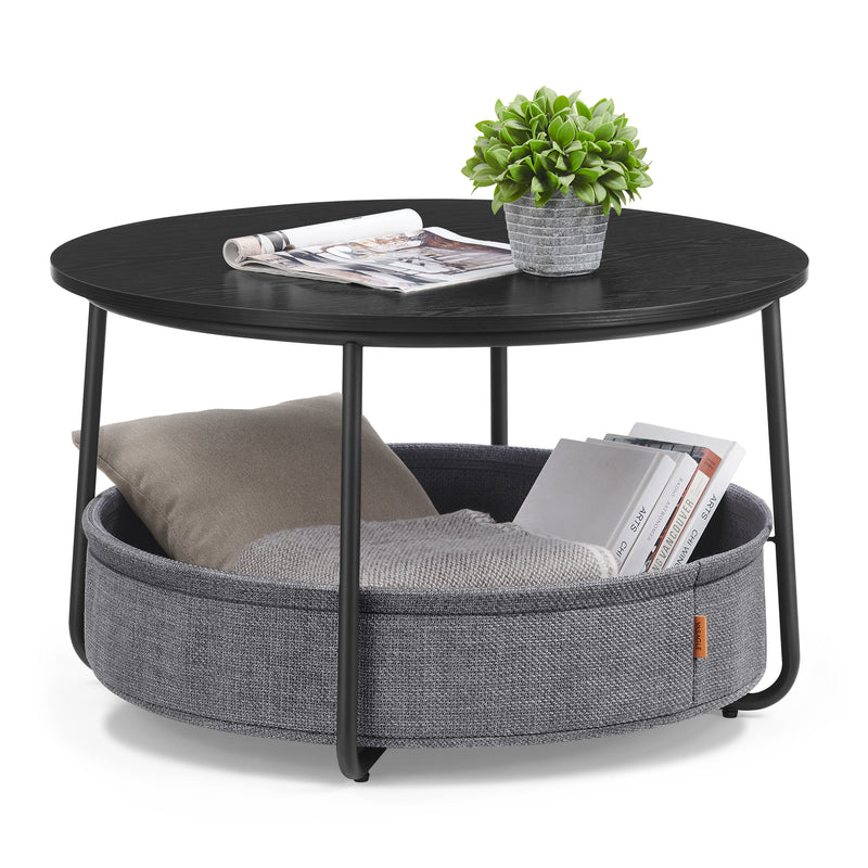 Sofabord i boho design - sort/antracitgrå - Sofabord -