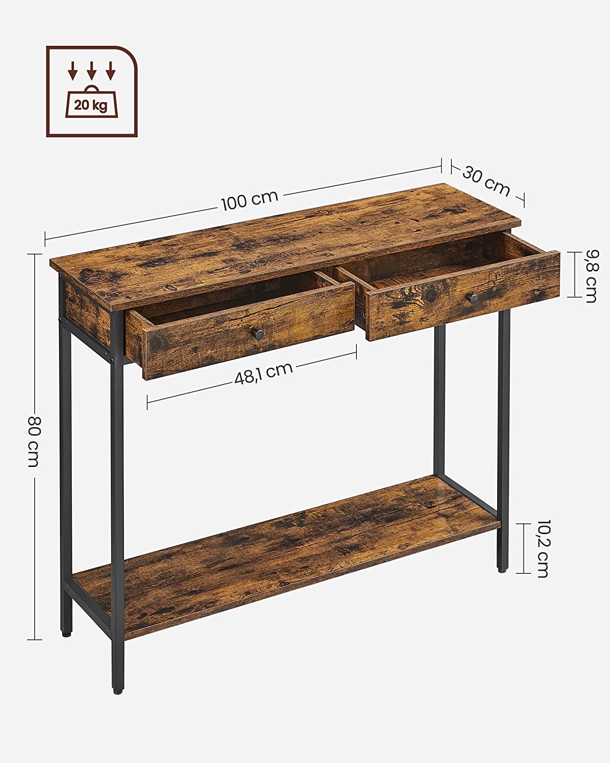 Konsolbord i vintage design - Konsolbord -