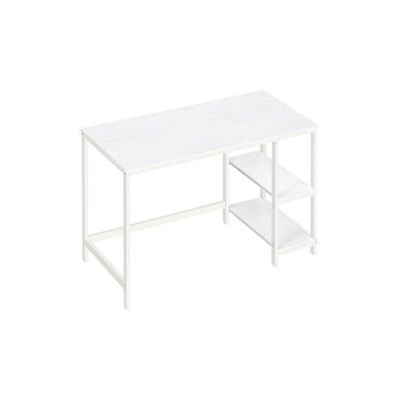 Skrivebord i lyst moderne design m. hylder - Skrivebord -