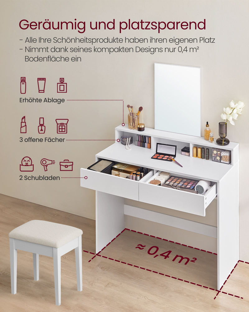 Sminkebord i enkelt minimalistisk design - -