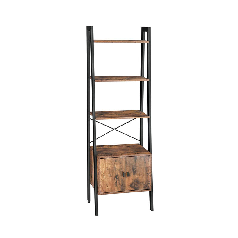 Bogreol m. skab i industrielt design - Reol -