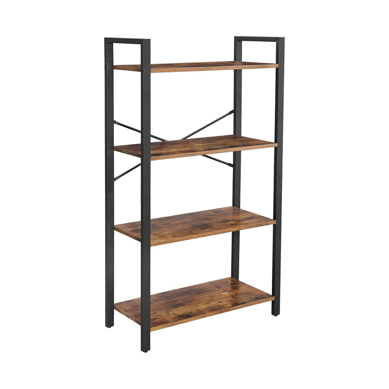 Bogreol m. 4 hylder i industrielt design - Reol -