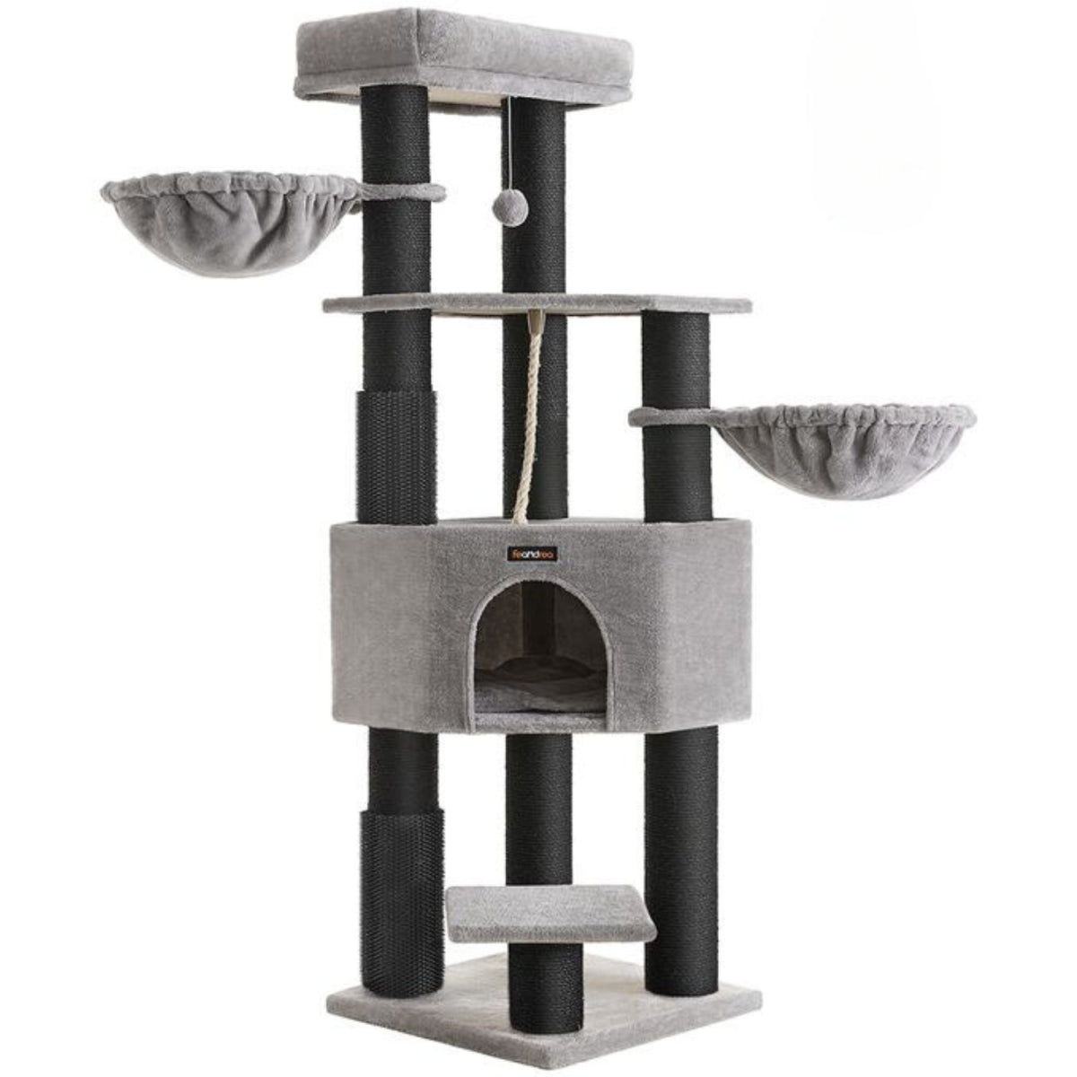 Kradsetræ Maine Coon Tower - Grå/sort - Kradsetræ -