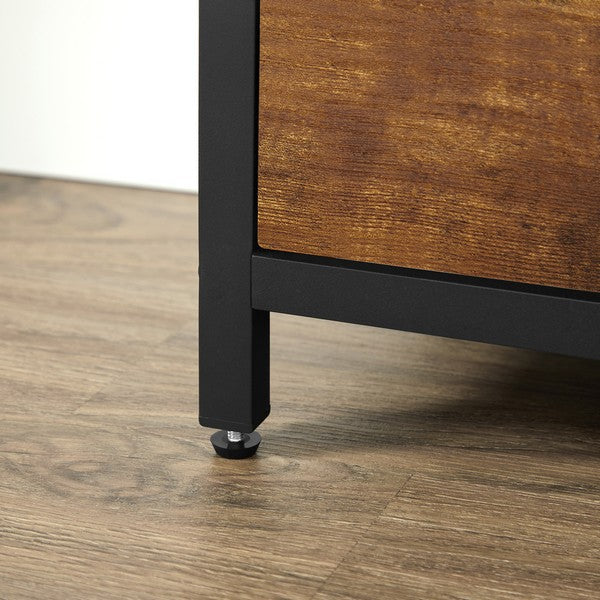 Skoskab med tre hylder i vintage design - skoreol -