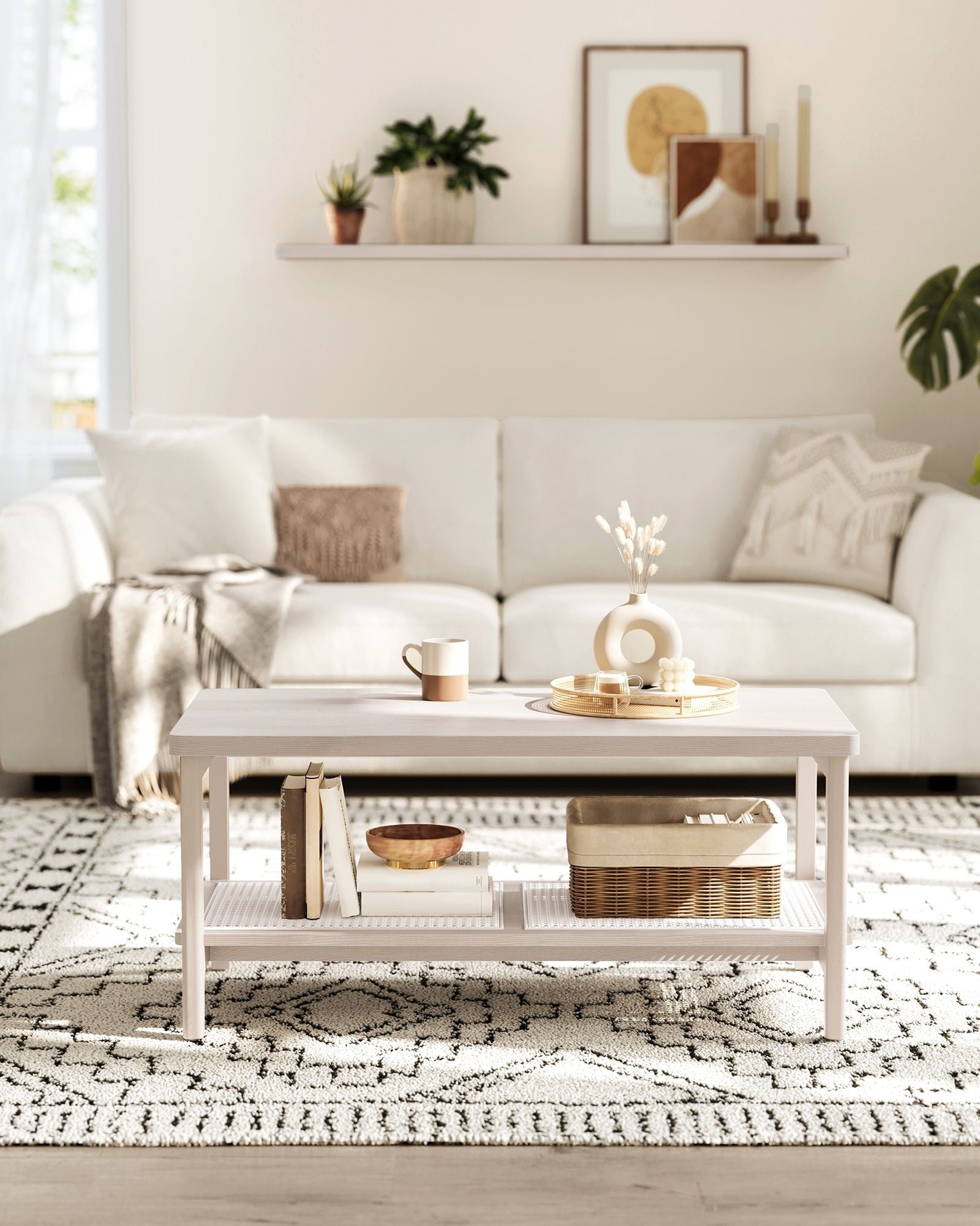 Sofabord i klassisk stil - beige