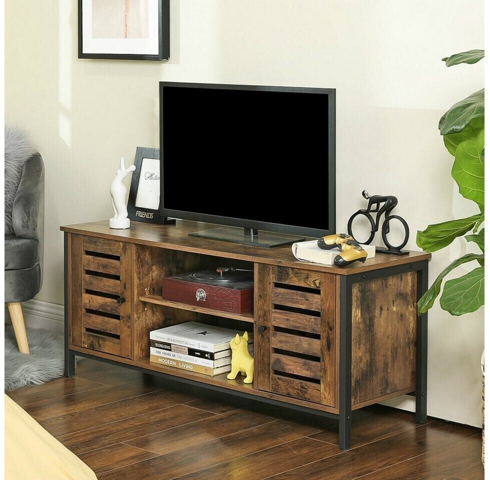 Elegant TV-bord med lameldøre - TV Bord -