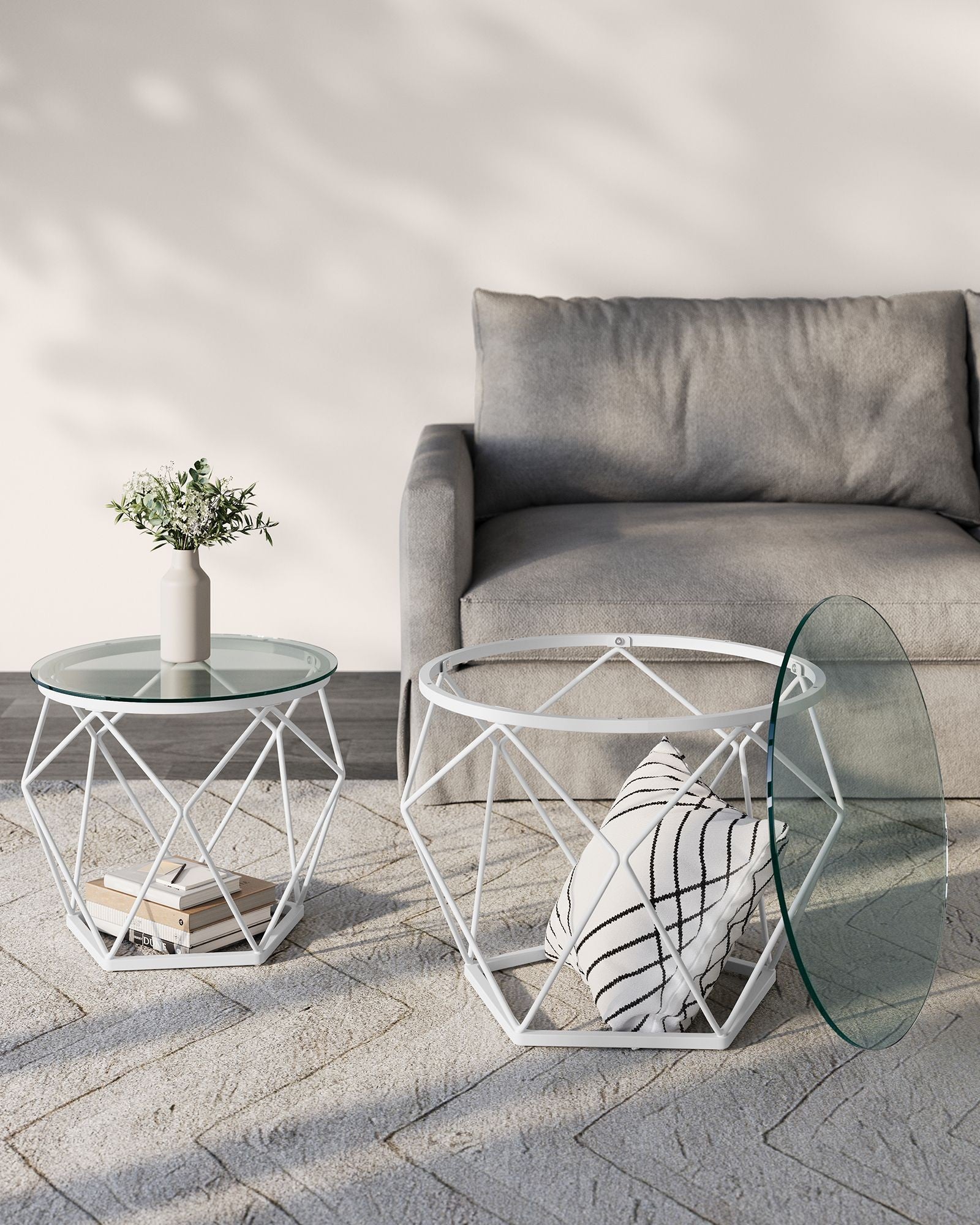 Sofaborde sæt - 2 stk i Moderne design - Coffeetable -